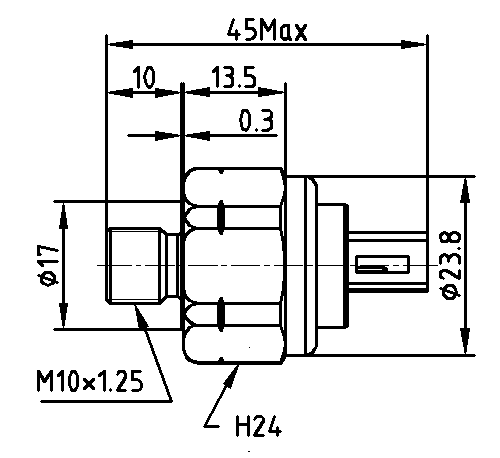 HYDRAULIC PRESSURE SENSOR FOR AUTOMOBILE TRANSMISSION